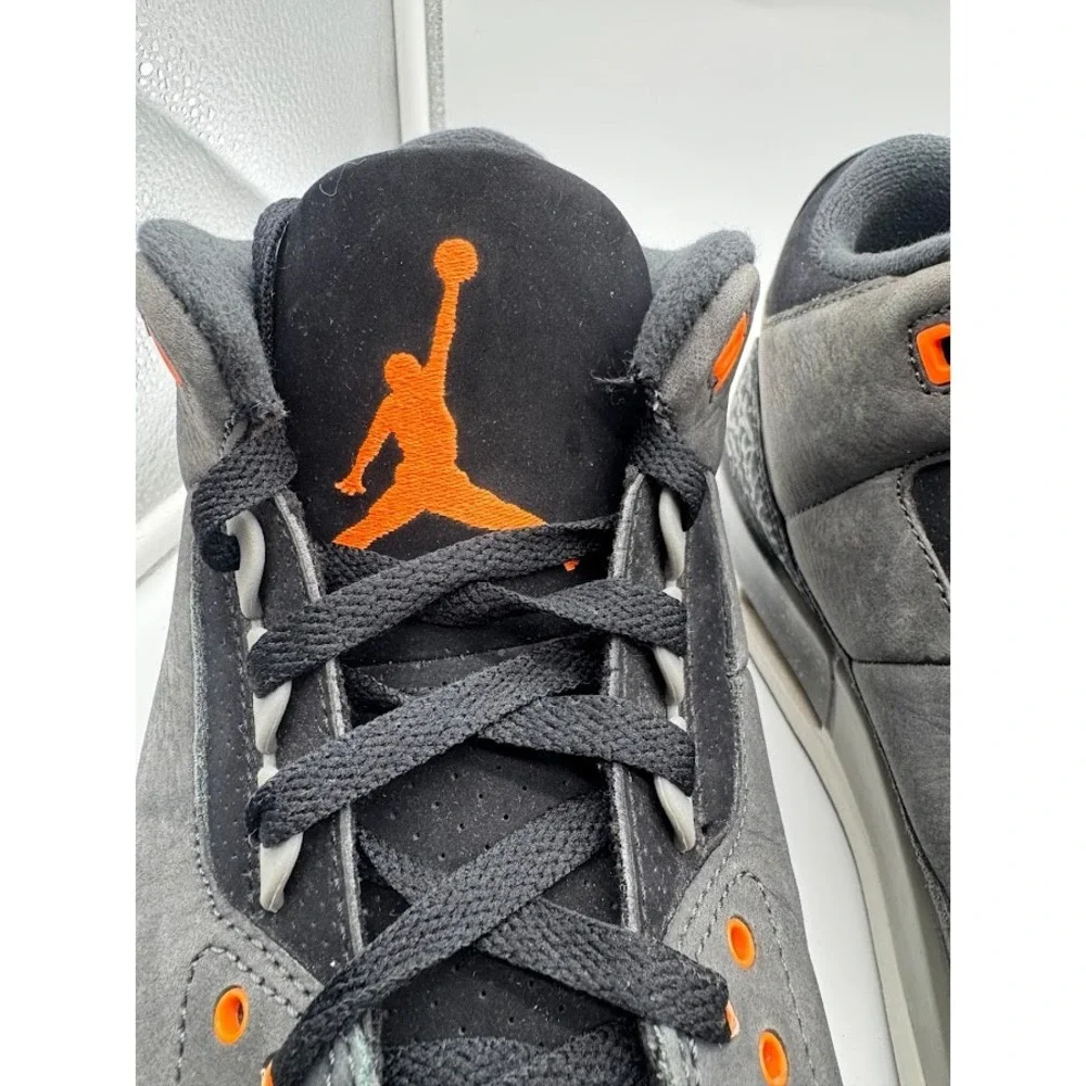 Air Jordan 3 Retro Fear Pack Night Stadium Total Orange CT8532-080 Mens Size 13